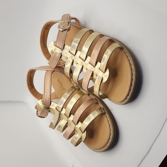 CAT & Jack Gold Copper Sandals Size 11 - Picture 3 of 10